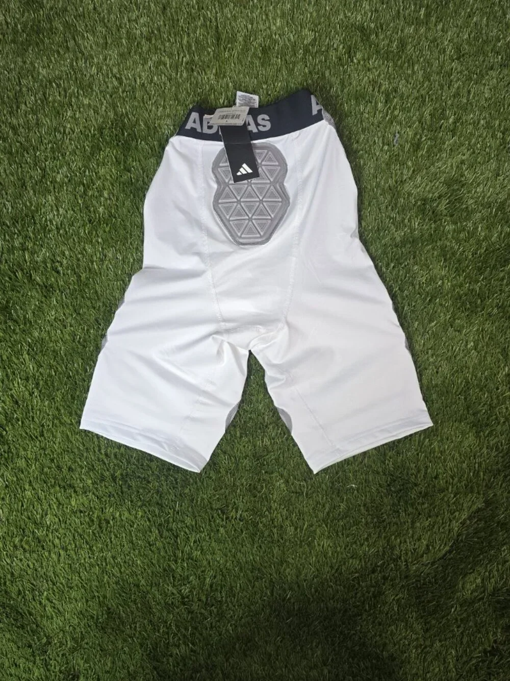 adidas Men's Padded 5-Pad Soft Pad Football Girdle White Black IP9106 Sz (L-XL)